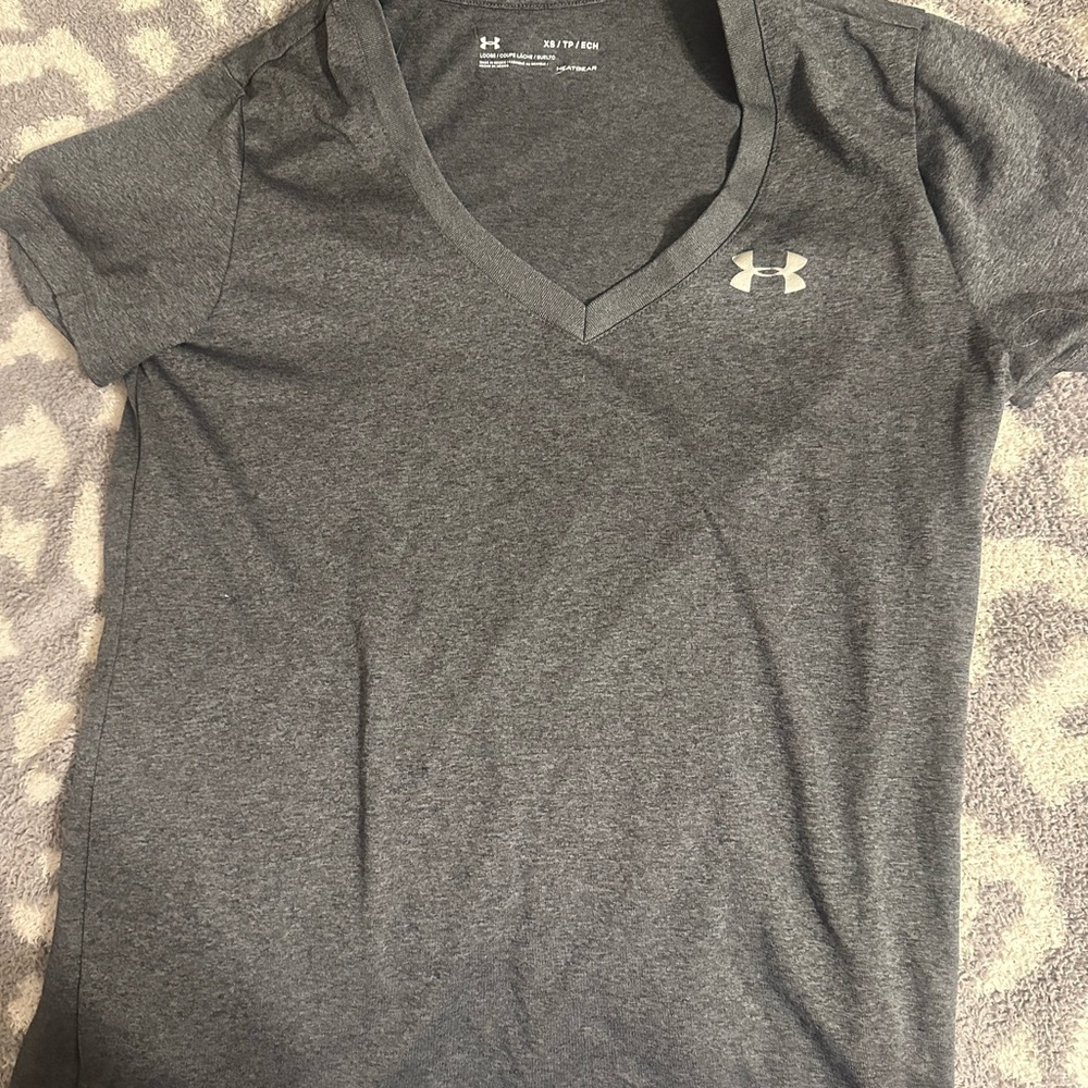 Under Armour Gray V-Neck T-Shirt